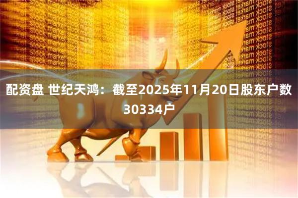 配资盘 世纪天鸿：截至2025年11月20日股东户数30334户